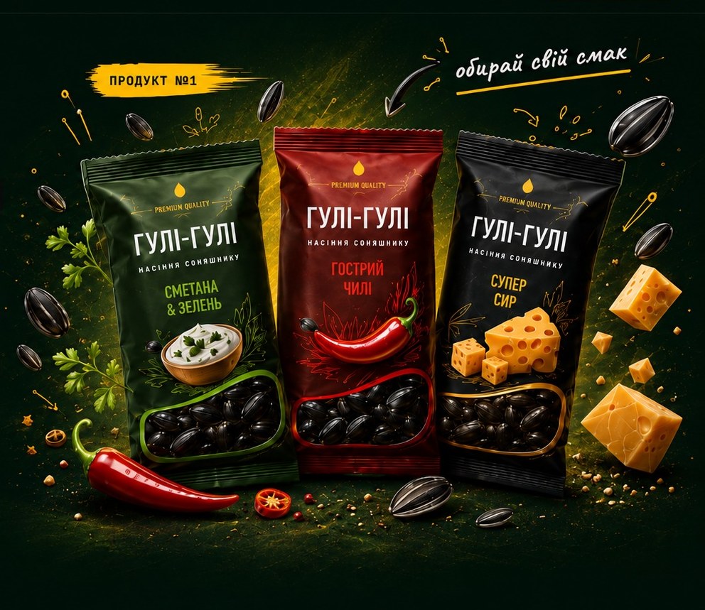 Huli-Huli: sour cream and herbs, hot chilli, extra cheese